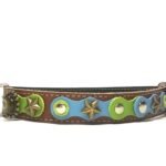 Collar para perros de moda con colores pastel verde azul, Diseño Spring