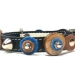 Súper Chulo Collar de Gato con Azul Vaquero y Marrón