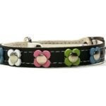 Stylish Cat Collar with Pastel Colour Flowers