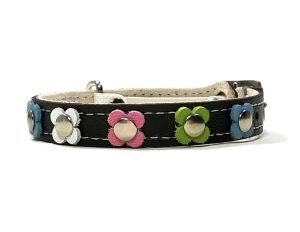 Stijlvolle Kattenhalsband met Pastelkleurige Bloemen