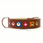 Collar De Cuero Para Perro Con Flores Vintage – “Vintage Bloom Fiesta” - Imagen 3