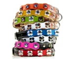 Collier Floral pour Chat avec Patchs en Cuir Colorés & Fleurs Assorties - “Flower Power”